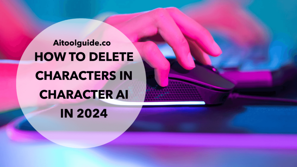 how to delete characters in character ai